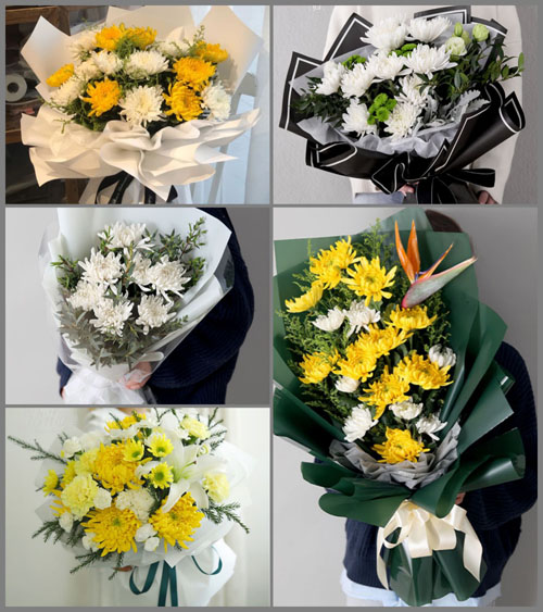 山东青岛莱西市梅花山街道姜家泊村白事花束代送